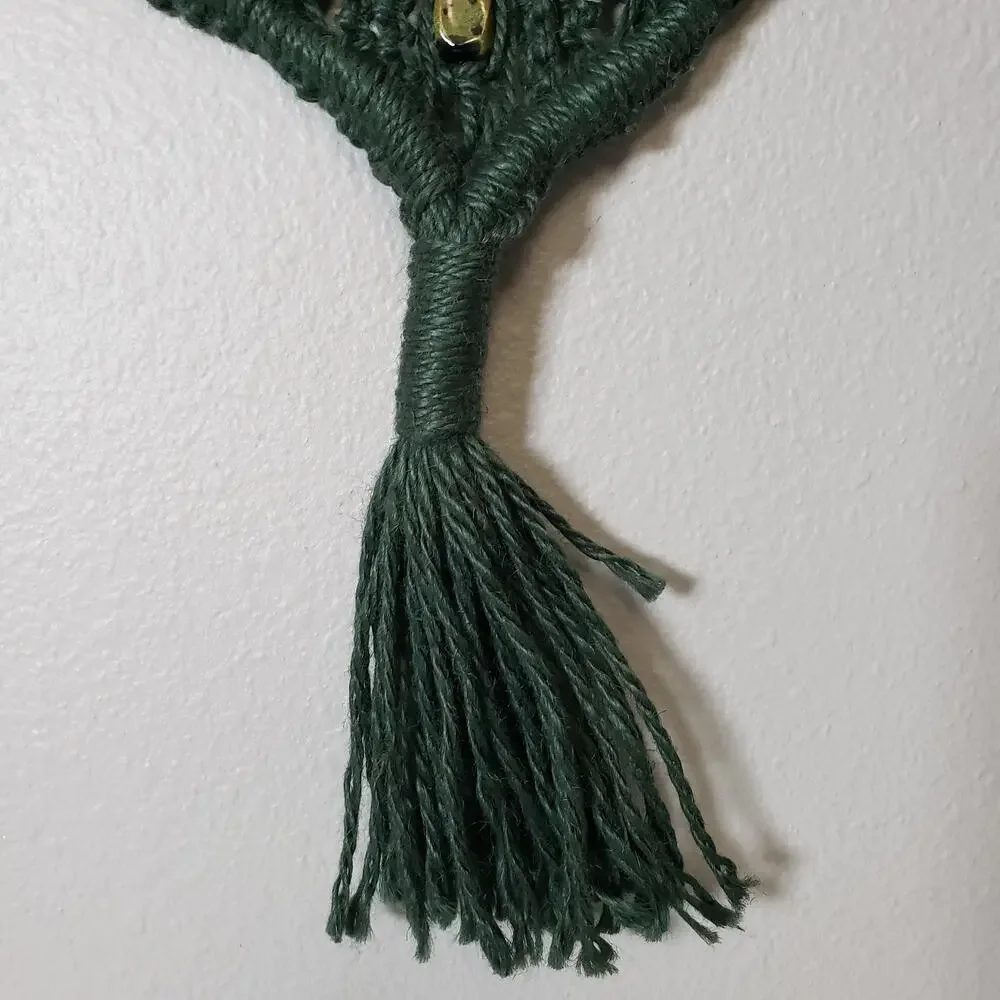Handmade vintage macrame